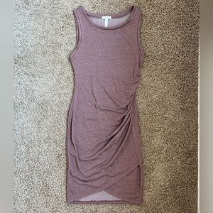 Leith dusty rose ruched body con tank dress. Like new condition, worn once.